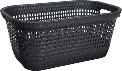 Zdjęcie produktu dla 5 five simply smart - Wäschekorb 45l "rattan" grau