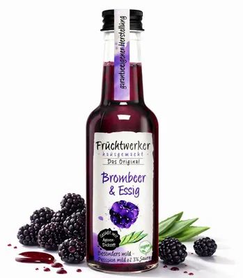 Produktbild von Fruchtwerker Brombeer & Essig mit Agavendicksaft 250ml
