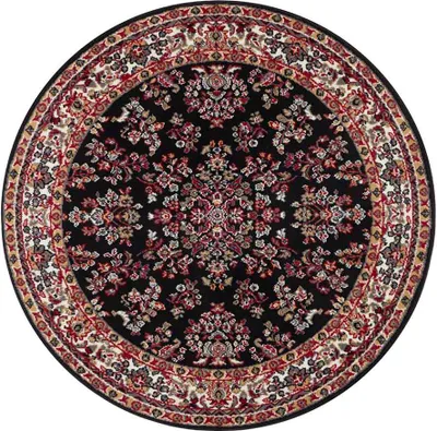Produktbild von Leva Teppich Ø 140 cm Alana Schwarz