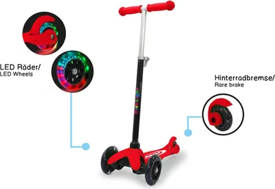 Produktbild von KickLight Scooter rot