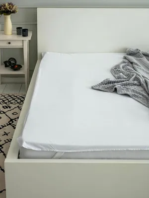 Produktbild von Frotteespannbettlaken - Matratzenschoner  (160x200 cm),  wasserdicht, weiß