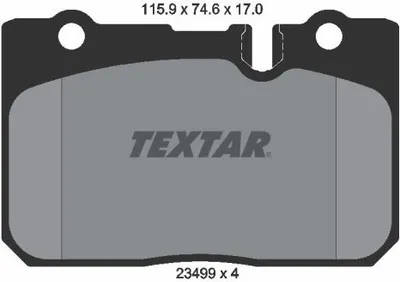 Produktbild von Textar Bremsbeläge vorne für Lexus LS 400 Bremssystem Advics ohne Sensor