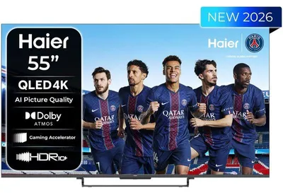 Image de Haier H55S85GUX - TV QLED 55 (139 cm) - 4K UHD 3840x2160 - HDR10+ - Google TV - 4xHDMI 2.1 - WiFi
