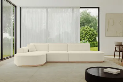 Produktbild von ALTDECOR Ecksofa in L-Form  MARI-L2-v1 - 328x171x83 cm Beige -  Corner Sofa Bett Eckcouch Couch Wohnlandschaft Cauchsofa