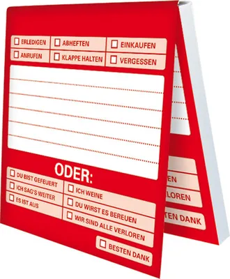Produktbild von Gute-Laune-Klebezettel - Büro Sprüche Entweder oder