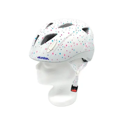 Produktbild von ALPINA Kinder Fahrradhelm Unisex XIMO LE White Polka Dots stylisch