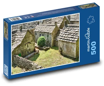 Zdjęcie produktu dla Puzzle 500 Kamienne domy na wsi - martinpuzzle