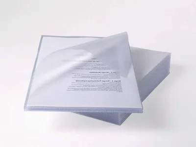 Obrázek produktu pro Držák na dokumenty – protiskluzová složka – archivace dokumentů – formát A4 – průhledný – 25 kusů