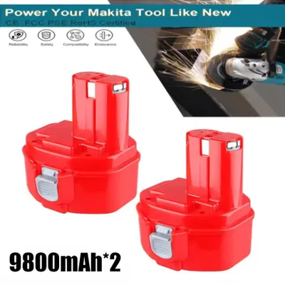 Immagine prodotto di Batteria PA14 - Batteria di ricambio Ni-MH da 14,4 V - Capacità 9800 mAh - Compatibile con i modelli 1422, 1420, 1433, 1434, 1435, 1435F, 6337D, 6281D, 6280D, 8280D - 2 pezzi