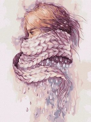 Produktbild von Malen nach Zahlen – Winterstille 30 x 40 cm – Ideyka