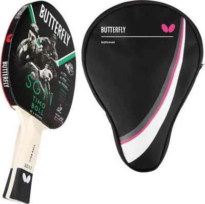 Produktbild von Butterfly 1x Timo Boll SG11 Tischtennisschläger + Tischtennishülle Drive Case