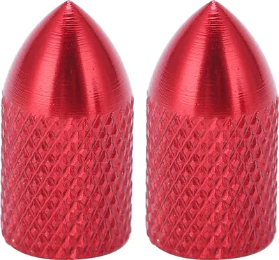 Produktbild von 2pcs Schrader -Ventilkappen Aluminiumlegierung Zyklus -Staubabdeckungen Fahrradreifenkapsred