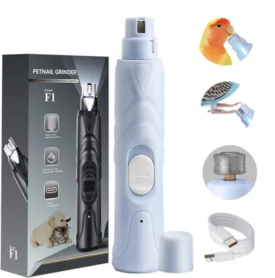 Produktbild von Vogel-Nagelschleifer, Hunde Katzen nagelfräser, nagelschleifer elektrisch, elektrischer nagelknipser mit 2-Gang-Getriebe Nagelschleifer für Haustiere