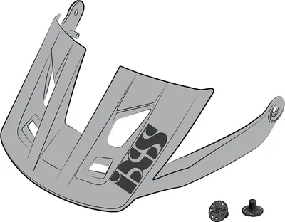 Produktbild von IXS Sports Division iXS Visor + Pins Trigger AM S/M grey - Ersatzvisier für o....
