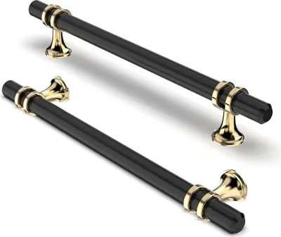 Produktbild von Famanu Möbelgriffe 160 mm Bohrabstand - Gold + Schwarz