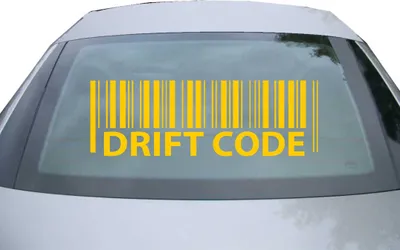 Produktbild von Indigos UG - Aufkleber Heckscheibe & Motorklappe DE6416 - gold - 600x199 mm - driftcode - Auto Scheiben Fenster Heckklappe Tuning Racing JDM - Die cut