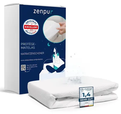 Imagen del producto de Solidchoice - Protector de colchón de 160 x 200 cm, impermeable y cómodo