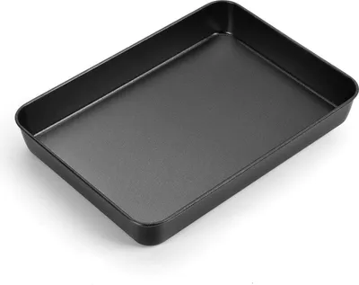 Produktbild von TEAMFAR Edelstahl Backblech Rechteckigies Backform mit Antihaftbeschichtung 31,6x24,7x4,8cm
