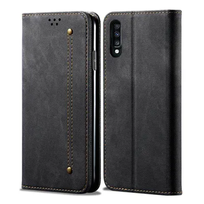 Immagine prodotto di Custodia Galaxy A70, Custodia a portafoglio in pelle con chiusura magnetica e custodia con funzione stand per Samsung Galaxy A70 / A70S nero