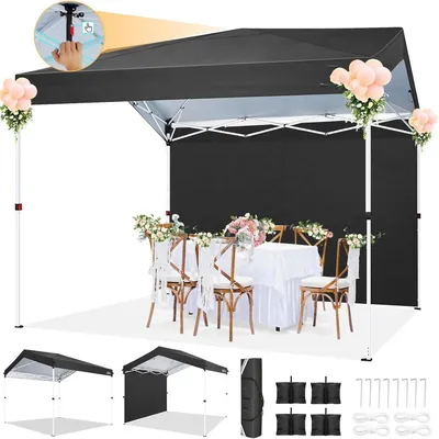 Imagen del producto de Tienda de campaña plegable - Tienda exterior - Tienda plegable - Parasol - Tienda de mercado - Color  - 3,05 x 3,05 metros