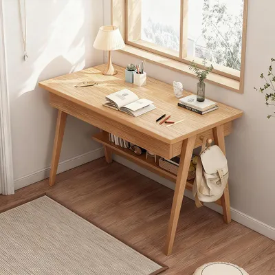 Produktbild von Schreibtisch Computertisch Lerntisch Büroschreibtisch Arbeitsschreibtisch Schülerschreibtisch Jugend Schreibtisch Holzfarbe 80*50*76cm【FY-X7324】