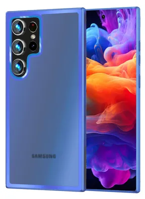 Image de Étui mat NALIA pour Samsung Galaxy S24 Ultra – Résistant aux chocs et semi-transparent – FUZION (étui anti-traces de doigts) – Marque berlinoise – Bleu clair