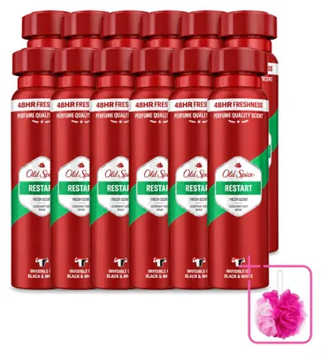 Obrázek produktu pro 12 kusů deodorantu Old Spice Restart ve spreji - 150 ml - Balení po 12 kusů