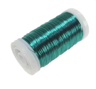 Produktbild von 100g Myrtendraht Dekodraht Ø0,3mm ca.160m Basteldraht Dekolackdraht Lackdraht, Farbe:türkis