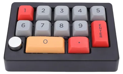 Produktbild von Mechanisches Ziffernblock mit 12 Tasten und RGB-Hintergrundbeleuchtung, programmierbare Makrotastatur