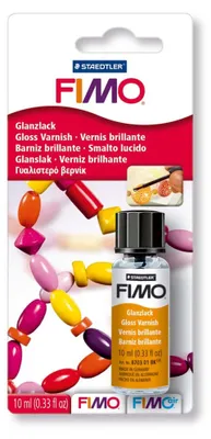 Produktbild von FIMO Glanzlack, 10 ml im Gläschen, Pinsel im Deckel