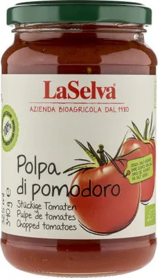 Produktbild von LaSelva Polpa di pomodoro, stückige Tomaten, 340 g