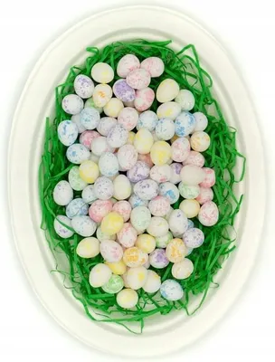 Obrázok produktu pre Farebné bodkované polystyrénové vajíčka 100 ks 1 8 cm