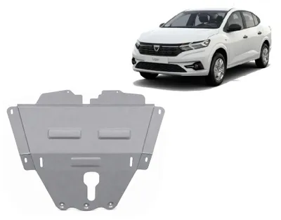 Obrázok produktu pre Hliníkový kryt spodnej časti vozidla chrániaci motor a prevodovku pre model Dacia Logan – modely z rokov 2021 – 2026