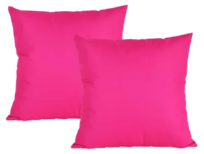 Produktbild von JACK 2x 50x50cm Outdoor Lounge Kissen Dekokissen inkl. XXL-Füllung Wasserabweisend Sitzkissen Garten Stuhl Lotus Effekt, Farbe:Pink
