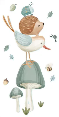 Produktbild von Little Dutch Wandaufkleber Waldfreunde 80x40cm