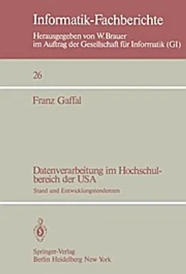 Produktbild von Datenverarbeitung im Hochschulbereich der USA