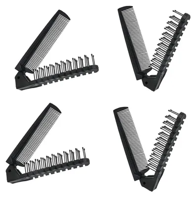 Image de Peigne pliable Peigne à barbe Mini peigne de poche Brosse à cheveux