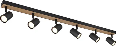 Produktbild von Globo Lighting Strahler Metall schwarz matt, 6x GU10