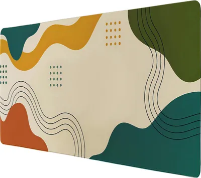 Produktbild von Abstrakte Wellen Schreibtischunterlage 69x31cm XXL Mauspad für Designliebhaber