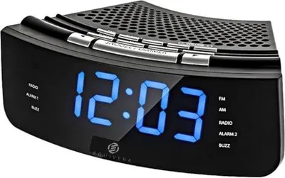 Zdjęcie produktu dla Budzik radiowy DAB z zasilaniem sieciowym i funkcją budzika, czarny