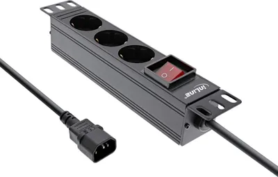 Produktbild von InLine 25,40cm (10") Steckdosenleiste