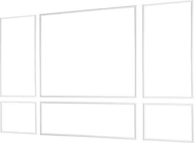 Produktbild von SucceBuy Wandform-Set, 3-teilig, 78,99/80,01/60,96/90,93 cm Zierleisten aus lackierbarem Polystyrol, dekorative Leisten für Wände, Friesleisten für Wohnzimmer, Schlafzimmer und Zuhause, Weiß