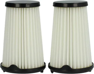 Produktbild von vhbw 2x Faltenfilter kompatibel mit AEG CX7-2-35FF, CX7-2-35Ö, CX7-2-30GM, CX7-2-30DB Staubsauger - Patronenfilter, Schwarz Weiß, Abwaschbar