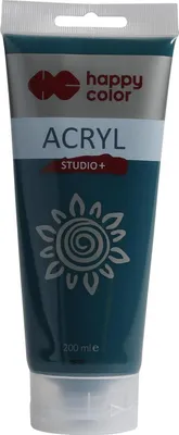 Obrázek produktu pro Farba akrylowa Studio 200 ml zieleń szmaragdowa Happy Color