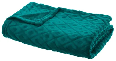 Obrázek produktu pro Přehoz na postel LOSAN, 150 x 125 cm, modrozelený