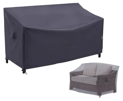 Image de Housse de protection pour banc de 2 places, imperméable et résistante aux UV