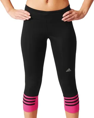 Produktbild von adidas Response 3/4 Tight Women Gr.XS black-shock pink (AI8292)