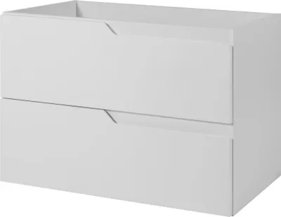 Image de Meuble sous-vasque suspendu pour salle de bains, blanc, 80 x 57 x 46 cm