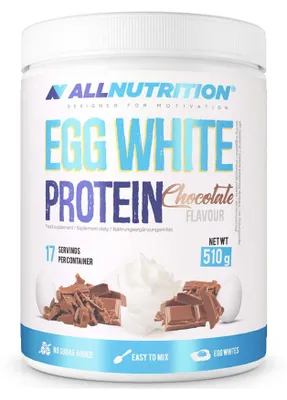 Productafbeelding van ALLNUTRITION Eiwitpoeder, gemaakt van eiwitten, chocoladesmaak, 22 gram, 94 kcal, 319 kcal