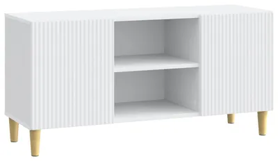 Zdjęcie produktu dla Szafka pod telewizor Biały 102 x 34,5 x 50 cm